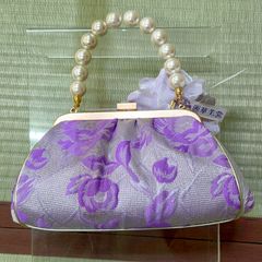 ティアラ柄ゴブランがま口Bag ピンク ベイビーザスターズシャイン 
