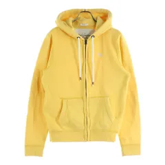 Abercrombie&Fitch (アバクロンビーアンドフィッチ) MUSCLE マッスル フロントロゴエンブロイダリー ジップアップフーディー パーカー イエロー