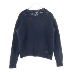 DSQUARED2 (ディースクエアード) FUZZY CREWNECK KNIT ファージクルーネック ニット ロングスリーブセーター ブラック S74HA1363のサムネイル