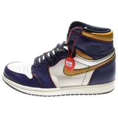 NIKE SB (ナイキエスビー) AIR JORDAN 1 RETRO HIGH LA TO CHICAGO エアジョーダン1 エルエー トゥー シカゴ ハイカットスニーカー イエロー/パープル US9.5/27.5cm CD6578-507