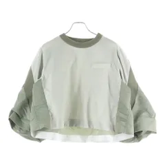 Sacai (サカイ) 23SS Suiting X Nylon Twill Pullover ナイロン ツイル プルオーバー スウェットトレーナー カーキ レディース 23-06620のサムネイル