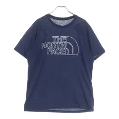 THE NORTH FACE (ザノースフェイス) フロントロゴデザイン クルーネック カットソー 半袖メッシュTシャツ ネイビー NT32176
