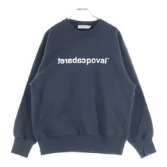 CABARET POVAL (キャバレーポバール) Logo Crewneck ロゴクルーネックスウェット トレーナー チャコールのサムネイル