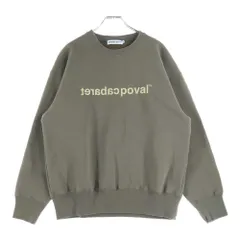 CABARET POVAL (キャバレーポバール) Logo Crewneck ロゴクルーネックスウェット トレーナー カーキのサムネイル