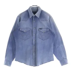 Wrangler (ラングラー) 80S VINTAGE スナップボタン デニム ヴィンテージ 長袖シャツ インディゴのサムネイル
