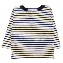 Nigel Cabourn ナイジェルケーボン 8047-00-20001 BRITISH ARMY BORDER SHIRT ブリティッシュ アーミー  ボーダー シャツ カットソー ベージュ系 ネイビー系 46【中古】のサムネイル