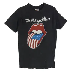 ヴィンテージ VINTAGE 80s USA製 THE STONES NORTH AMERICAN TOUR 1981 ローリングストーンズ ツアー バンド 半袖 Tシャツ Hanes【中古】