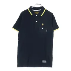 NEIGHBORHOOD (ネイバーフッド) 10SS FINKS.LINE/C-POLO.SS 胸ロゴ刺繍 半袖コットンポロシャツ ブラック 101UNNH-CSM01のサムネイル