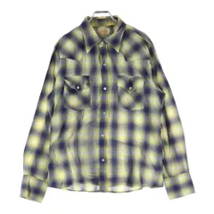 LEE (リー) SPORTSWEAR オンブレチェック柄 コットンポリ ウエスタン長袖シャツ イエロー 19626のサムネイル