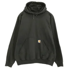 Carhartt カーハート K288-BLK MIDWEIGHT LOGO SLEEVE GRAPHIC ORIGINAL FIT アーム ロゴ スウェット パーカー フーディ ブラック系 L【中古】