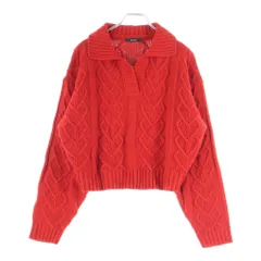 EMODA (エモダ) スキッパーワイドハートニット レッド