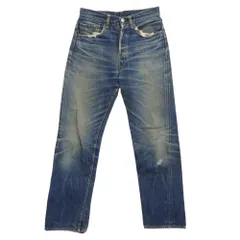 Levi's リーバイス 60s 501XX 紙パッチ ギャラ無し ボタン裏刻印K センターオフセット インディゴブルー系 W28inch程度【中古】