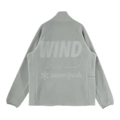 snow peak (スノーピーク) ×WIND AND SEA ウィンダンシー バックロゴ ジップアップ フリースジャケット カーキ WAS-JK-25AU702