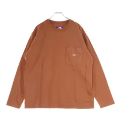 THE NORTH FACE (ザノースフェイス) 7OZ L/S POCKET TEE セブンオンス 胸ポケット クルーネック カットソー 長袖Tシャツ ブラウン NT3961N