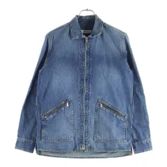nonnative (ノンネイティブ) 23SS RANCHER SHIRT JACKET COTTON 10oz DENIM VW ランチャー シャツ ジップアップデニムジャケット インディゴ NN-SJ4202のサムネイル