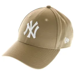NEW ERA (ニューエラ) NEW TORK YANKEES ニューヨーク ヤンキース 6パネル ベースボールキャップ 帽子 ベージュ