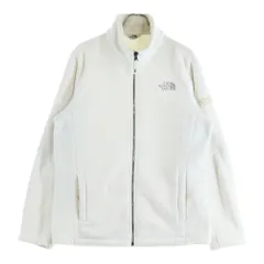 THE NORTH FACE (ザノースフェイス) 両面ロゴエンブロイダリー ジップアップ フリースジャケット ホワイト 1073L04