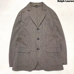 Ralph Lauren カバーオール ノーフォークジャケット ゲームジャケット ハンティングジャケット ワークジャケット ヒッコリー ストライプ Lサイズ グレー系 ラルフローレン