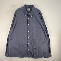 古着 ブルックスブラザーズ Brooks Brothers 長袖シャツ REGENT 1818 ボタンダウン XL  ネイビー系 総柄 メンズ