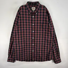 古着 ブルックスブラザーズ Brooks Brothers 長袖シャツ チェック 胸ポケ RED FLEECE L  レッド系 マルチカラー メンズ