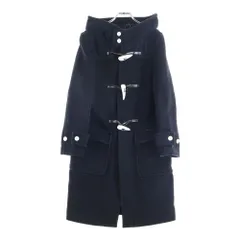 HYKE (ハイク) 15AW ウール混 メルトンダッフルコート ブラック 152-17028のサムネイル