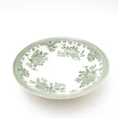 美品 BURLEIGH バーレイ グリーンアジアティックフェザンツ フルーツプレート 12cm 小皿 トレイ 花柄 SC10552J2 
