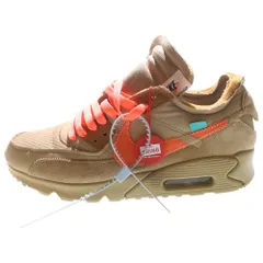 NIKE (ナイキ) ×OFF-WHITE THE 10 AIR MAX 90 DESERT ORE オフホワイト エアマックス90 デザートオレ ローカットスニーカー ブラウン US8.5/26.5cm AA7293-200