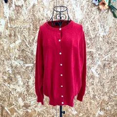 SG5286 THE LIMITED カシミア100% カーディガン レッド