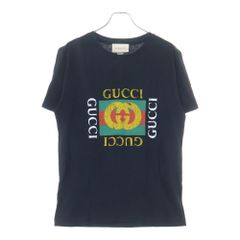 竜*次様 GUCCI ロゴ Tシャツ 黒 チルドレン キッズ - メルカリ