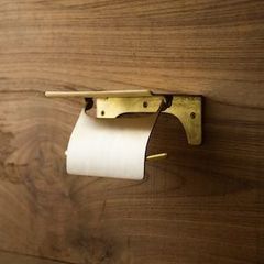 新品未開封】三ツ葉屋家具店 トイレットペーパーホルダー ナラ・一連