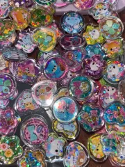 おはじき ガラス ステッカー 平成 プーさん ぷくぷく あわわちゃん ハムハムカフェ