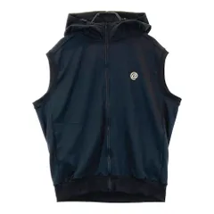 サイズ：F STCH SEVENTYTWO CLUBHOUSE ×ANTIQUA GOLF フード付き ジップベスト  ブラック系 [240101641531] ゴルフウェア メンズ ストスト