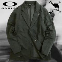 OAKLEY オークリー スカル ゴルフ PERFORMANCE FIT Primeflex HYDROLIX 4WAYストレッチ テーラードジャケット ゴルフウェア FOA402504 定1.9万 ブラックヘザー M▲033▼20914k10