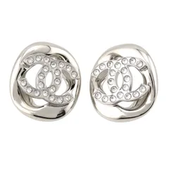 シャネル ココマーク ラインストーン ピアス メタル ストラス ユニセックス CHANEL【中古】 【アパレル・小物】