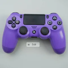 【ｍ549】 PS4 DUALSHOCK4 コントローラー  エレクトリックパープル TMRスティック 交換済み
