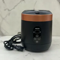 [山善] 炊飯器 0.5~1.5合 ひとり暮らし用 マイコン式 小型 ミニライスクッカー おかゆモード搭載 保温 予約機能 ブラック YJG-M150(B)のサムネイル