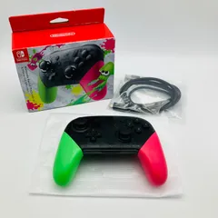 中古 ゲーム周辺機器 Nintendo Switch ニンテンドースイッチ Proコントローラー プロコン スプラトゥーン2 スプラ 任天堂 HAC-A-FSSKB