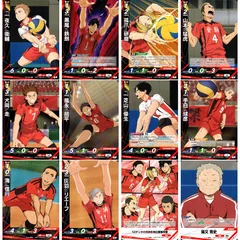 ハイキュー!! バボカBREAK 音駒高校12枚セット 黒尾鉄朗 孤爪研磨 灰羽リエーフ 夜久衛輔 犬岡走 山本猛虎 海信行 福永招平 芝山優生 手白球彦 猫又育史