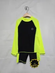 ボールフィッシュ ラッシュガード 上下セット 水着 ブラック 蛍光 子供 130 0310