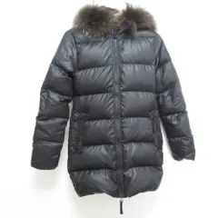 良品 DUVETICA デュベティカ Kappa ナイロン ダウンコート ダウンジャケット サイズ38 ブラック  レディース 古着 中古 USED