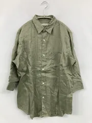 JOURNAL STANDARD ジャーナルスタンダード シャツ/ブラウス M カーキ リネン・麻 無地 ミドル丈 長袖 レギュラーカラー