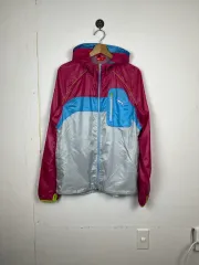 O115 プーマ ウィンドブレーカー ジャケット バーガンディ/シルバー O