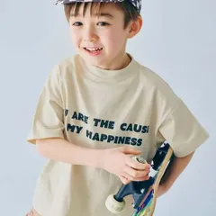 《新品》 p.premier シンプルロゴTシャツ 2026夏 ブラック 90cm 子供服 半袖 P207016