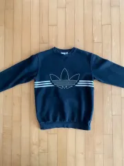 アディダス 裏起毛 スウェット M ブラック