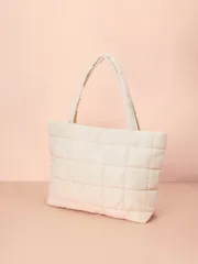 バッグ レディース トートバッグ 軽量、ビジネスカジュアル ポータブル、超軽量 大容量 キルティングトートバッグ、ホワイトカラーワーカー、教師、ティーンガールズ、女子大学生 入学、教師の日、仕事、ビジネス出張、クリ