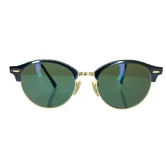 美品 Ray-Ban レイバン CLUBROUND クラブラウンド サングラス RB4246 51□19 145 ブラックフレーム メンズ 古着 中古 USED