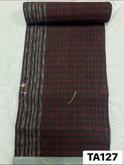 【反物】【訳あり】ゑり善好み　御召地　正絹　チェック柄　着物　和装　TA127