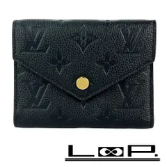 ルイヴィトン ■新同■IC■ ポルトフォイユ ヴィクトリーヌ 三つ折り財布 ネーム入り モノグラム アンプラント ブラック M64060【580321】9