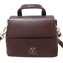 美品 Cole Haan コールハーン ミニコレクティブサッチェル 2way ショルダーバッグ ボルドー レディース 古着 中古 USED
