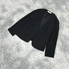 【NATURAL BEAUTY BASIC】ノーカラージャケット (S) 上品